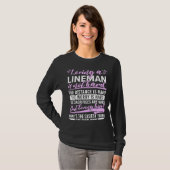 Zitat des Ehefrau-Lineman-Ehepartners T-Shirt (Vorne ganz)