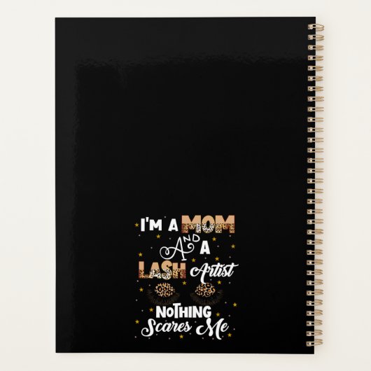 Zitat des Funny Lash Künstlers Cosmetologe Planer (Rückseite)