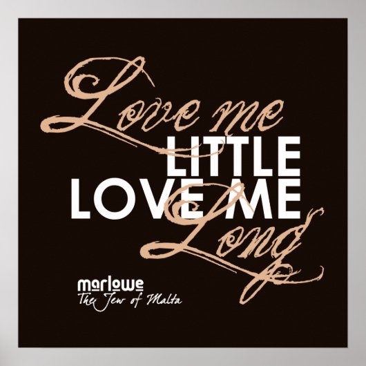 Zitat des Juden von Malta Poster (Vorne)