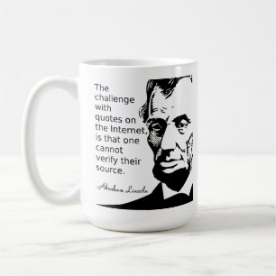 Zitat des Lincoln-Bechers Kaffeetasse