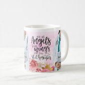 Zitat des personalisierten Arztes Nurse Blumengel Kaffeetasse (VorderseiteRechts)