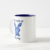 Zitat des sonnigen Ostens  Zweifarbige Tasse (Vorderseite Links)