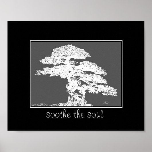 Zitat des Soul-Bonsai-Baumposters Poster (Vorne)