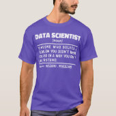 Zitat des Statistikwissenschaftlers Noun Funny Zit T-Shirt (Vorderseite)