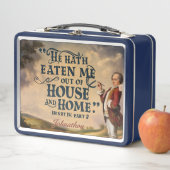 Zitat "Eaten out of House" des lustigen klassische Metall Brotdose (Beispiel)