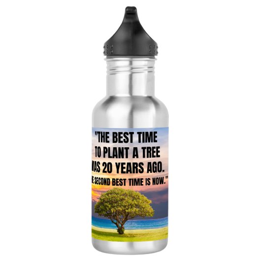 Zitat Edelstahlflasche (Rechts)