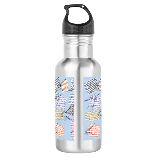 Zitat Edelstahlflasche (Rückseite)