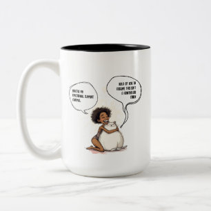 Zitat einer sarkastischen introvertierten emotiona zweifarbige tasse