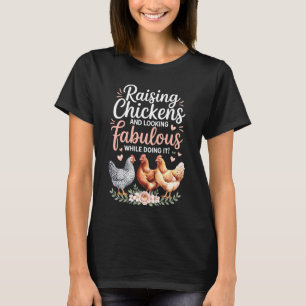 Zitat einer weiblichen Hühnerzüchterin Ernte Humor T-Shirt
