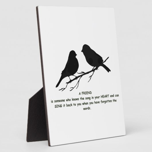 Zitat eines Freundes - Song im Herzen und in den V Fotoplatte (Seite)