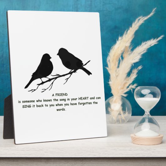 Zitat eines Freundes - Song im Herzen und in den V Fotoplatte (Seite)