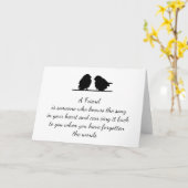 Zitat eines Freundes - Song im Herzen und in den V Karte (Gelbe Blume)