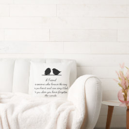 Zitat eines Freundes - Song im Herzen und in den V Kissen