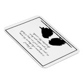 Zitat eines Freundes - Song im Herzen und in den V Magnet (Rechte Seite)