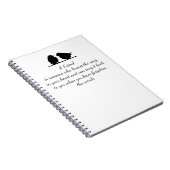 Zitat eines Freundes - Song im Herzen und in den V Notizblock (Rechte Seite)