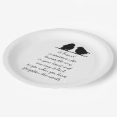 Zitat eines Freundes - Song im Herzen und in den V Pappteller (Schrägansicht)