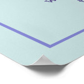 Zitat eines Freundes Song in deinem Herz-und-Vögel Poster (Ecke)