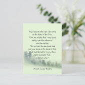 Zitat eines inspirierenden Gedichts Hand in Gottes Postkarte (Stehend Vorderseite)