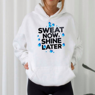 Zitat eines Mädchen im Fitnessstudio Arbeitsmotiva Hoodie