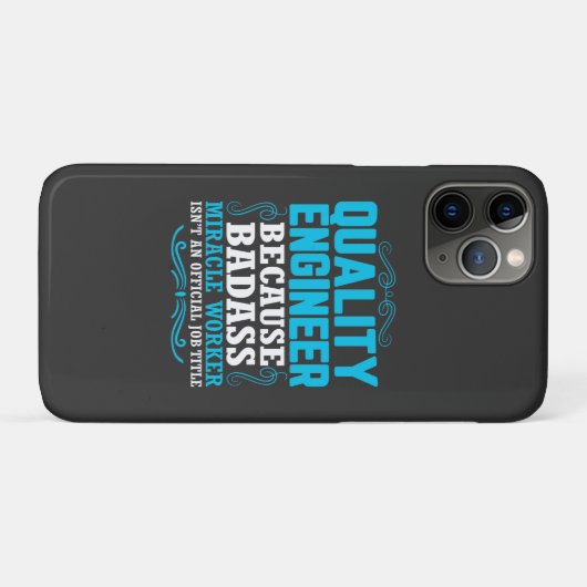 Zitat eines Qualitätsingenieurs, Qualitätsingenieu Case-Mate iPhone Hülle (Rückseite (Horizontal))