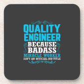 Zitat eines Qualitätsingenieurs, Qualitätsingenieu Getränkeuntersetzer (Vorderseite)