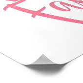 Zitat "Fearless and Fabulous" Poster (Ecke)