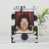 Zitat Foto African Daisies Background Beerdigung Programm (Stehend Vorderseite)