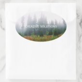 Zitat-Foto-Aufkleber Ovaler Aufkleber (Tasche)