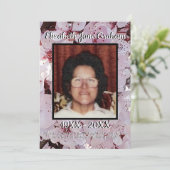 Zitat Foto Blüten Hintergrund Beerdigung Programm (Stehend Vorderseite)