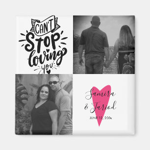 Zitat Foto Collage Valentinstag Karte Magnet