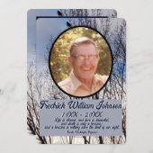 Zitat Foto Pine Tree Hintergrund Memorial P Programm (Vorne/Hinten)