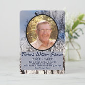 Zitat Foto Pine Tree Hintergrund Memorial P Programm (Stehend Vorderseite)