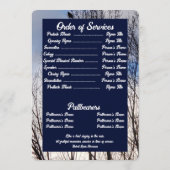 Zitat Foto Pine Tree Hintergrund Memorial P Programm (Rückseite)