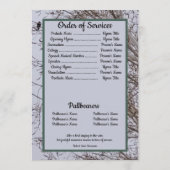 Zitat Foto See mit Seagull Background Beerdigung Programm (Rückseite)