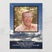 Zitat Foto Sonnenuntergang mit Beerdigung der Wolk Programm (Vorderseite)