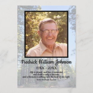 Zitat Foto Transparente Beerdigung des Pinienwalde Programm