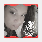 Zitat Foto Valentine's Day Long Distance Magnet (Vorne)