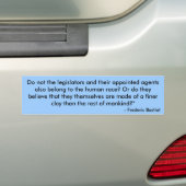 Zitat Frederic Bastiat    (Teil zwei) Autoaufkleber (Auf Auto)