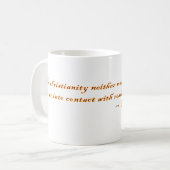 Zitat Friedrich Nietzsche Kaffeetasse (Vorderseite Links)