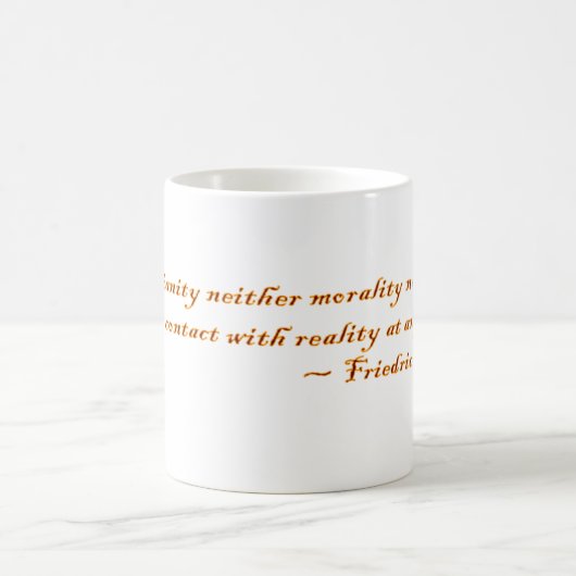Zitat Friedrich Nietzsche Kaffeetasse (Mittel)