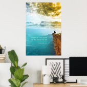 Zitat Friedrich Nietzsche Naturerlebnis Natur Poster (Heimbüro)