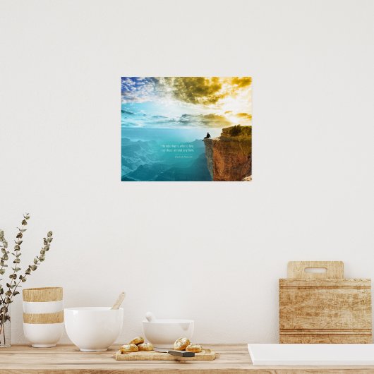 Zitat Friedrich Nietzsche Naturerlebnis Natur Poster (Küche)