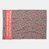 Zitat Frohe Weihnachten Pfefferminz Candy Canes Sc Geschirrtuch (Horizontal)