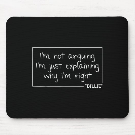 Zitat Funny Birthday Personalisierter Name Geschen Mousepad (Vorne)