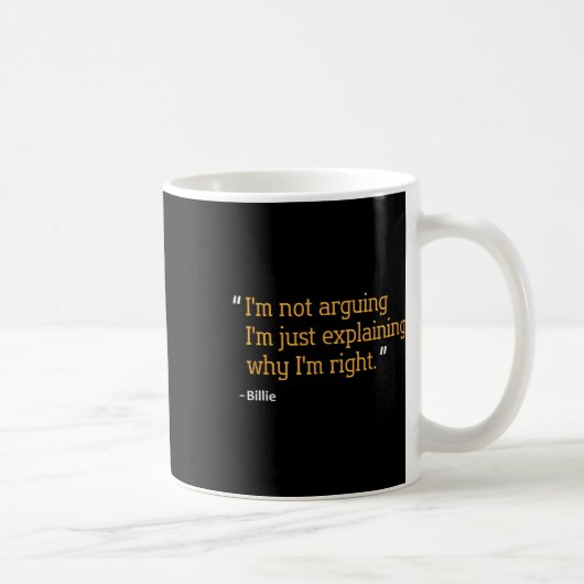 Zitat Funny Birthday Personalisierter Name Idee Kaffeetasse (Rechts)