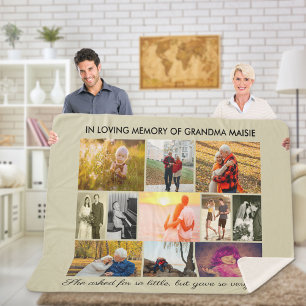 Zitat für Erinnerungen im Foto des liebenden Gedäc Sherpadecke