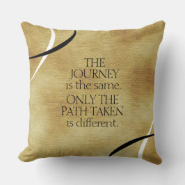 Zitat für Inspirationsreisen und Wege Kissen