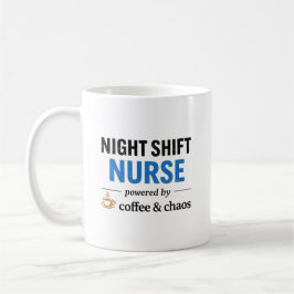 Zitat für Nachtschwester Kaffee Chaos Kaffeetasse