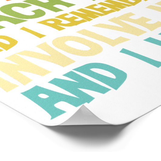 Zitat für pädagogische Texte umfasst mich klassisc Poster (Ecke)