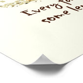 Zitat für Spaß von Familienbaum Beige Poster (Ecke)